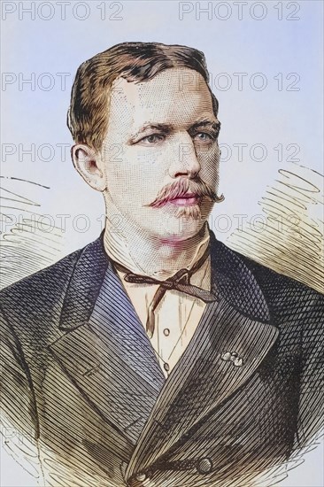 The Austrian explorer of the Sahara, Oscar Lentz, born 1848, died 1925, from La Ilustracion