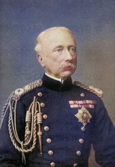 Field Marshal Garnet Joseph Wolseley, 1st Viscount Wolseley, 1833 to 1913, British army officer.