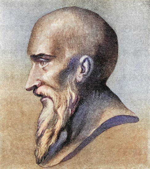 Aeschylus, c. 525 BC to c. 456 BC Ancient Greek playwright. From the book History of the World by