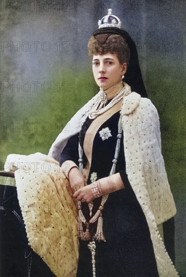 Alexandra of Denmark, 1844 to 1925, Queen of the United Kingdom and the British Dominions and