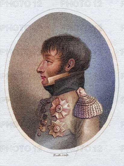 Louis Bonaparte, later King of the Netherlands, 1778-1846, Napoleon's younger brother. Print from