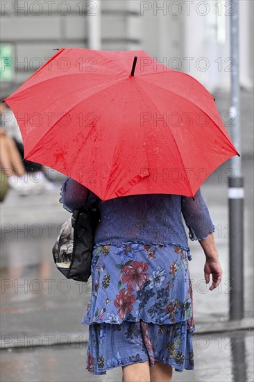 Woman with umbrella