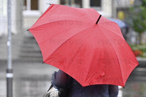Woman with umbrella