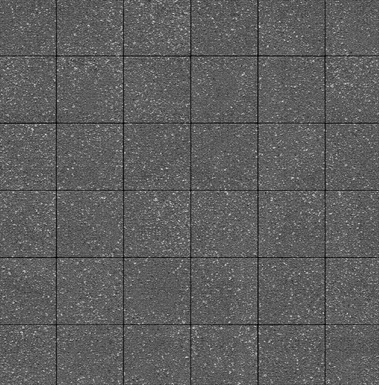A grid of textured gray concrete tiles forming a rough, patterned surface