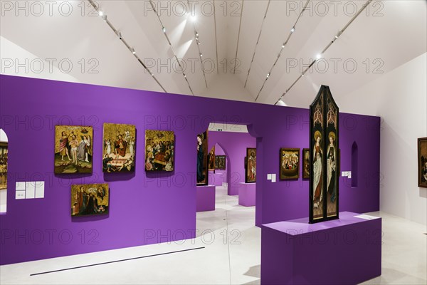 Interior view, Museum Unterlinden, Musée Unterlinden, Colmar, Alsace, France, Europe