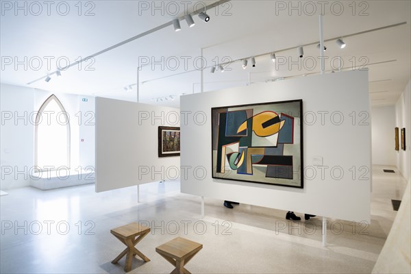 Interior view, Museum Unterlinden, Musée Unterlinden, Colmar, Alsace, France, Europe