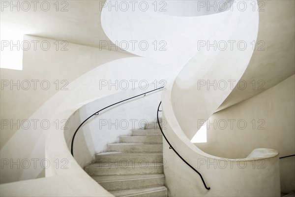 Spiral staircase, Unterlinden Museum, Musée Unterlinden, new building by architects Herzog and de