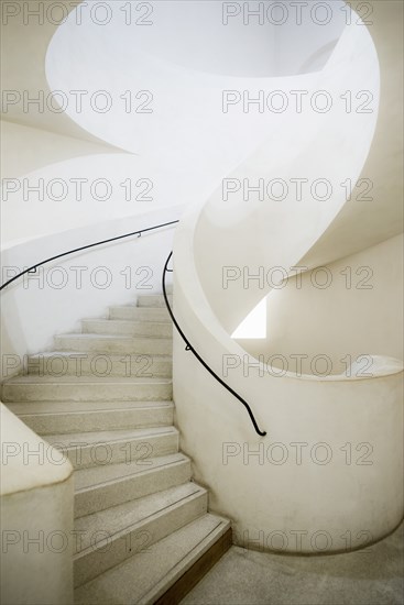 Spiral staircase, Unterlinden Museum, Musée Unterlinden, new building by architects Herzog and de