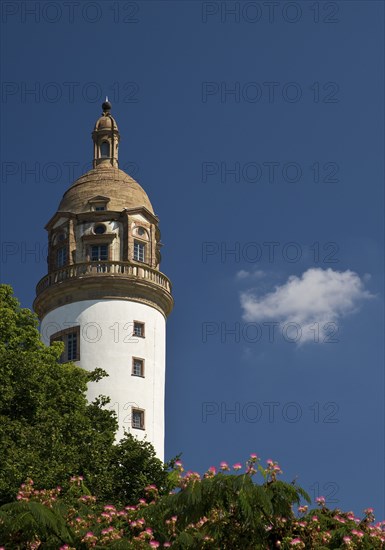 Castle tower, Höchster Schloss or Altes Schloss Höchst, Frankfurt-Höchst, Frankfurt am Main, Hesse,