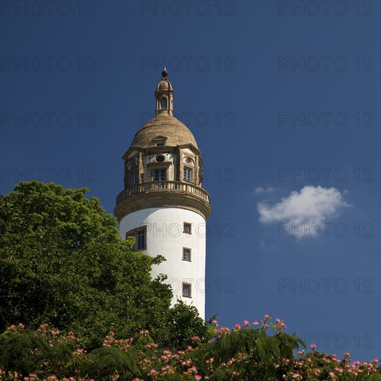 Castle tower, Höchster Schloss or Altes Schloss Höchst, Frankfurt-Höchst, Frankfurt am Main, Hesse,