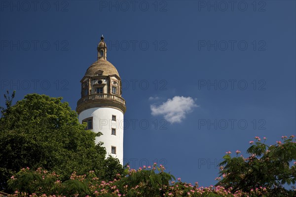 Castle tower, Höchster Schloss or Altes Schloss Höchst, Frankfurt-Höchst, Frankfurt am Main, Hesse,