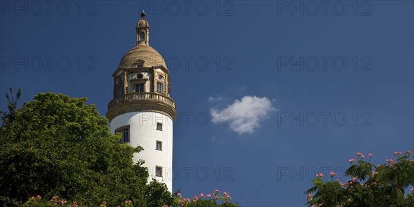 Castle tower, Höchster Schloss or Altes Schloss Höchst, Frankfurt-Höchst, Frankfurt am Main, Hesse,