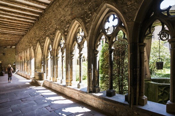 Cloister, Unterlinden Museum, Musée Unterlinden, Colmar, Alsace, France, Europe