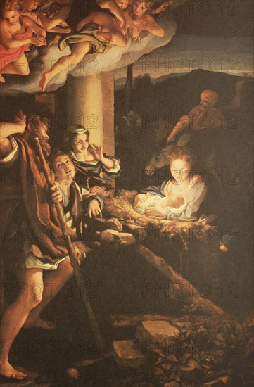 Painting by Antonio da Correggio (born August 1489 in Correggio, died 5 March 1534 in Correggio),