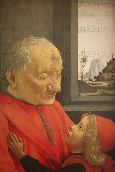 Painting by Domenico Ghirlandaio (born 2 June 1449 in Florence. died  11 January 1494 ibid.),