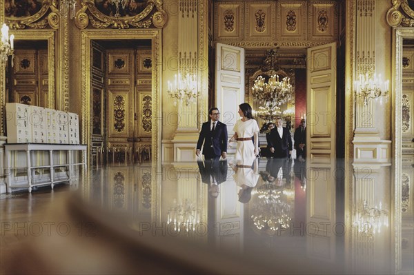(R-L) Annalena Bärbock (Alliance 90/The Greens), Federal Foreign Minister, and Stephane Sejourne,