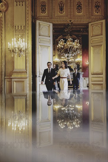 (R-L) Annalena Bärbock (Alliance 90/The Greens), Federal Foreign Minister, and Stephane Sejourne,