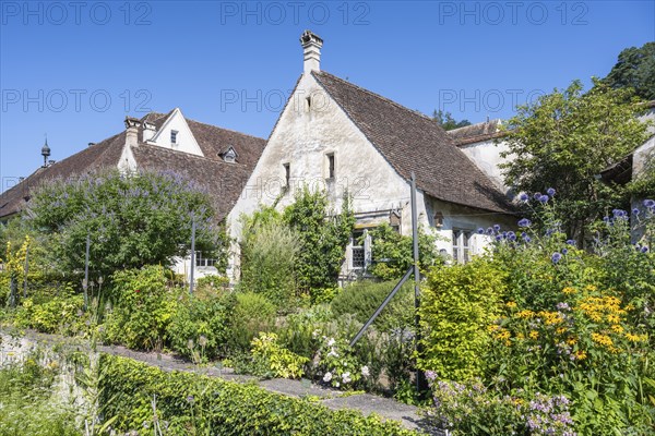Cell house and historic herb garden, Ittingen Charterhouse, Warth-Weiningen near Frauenfeld, Canton