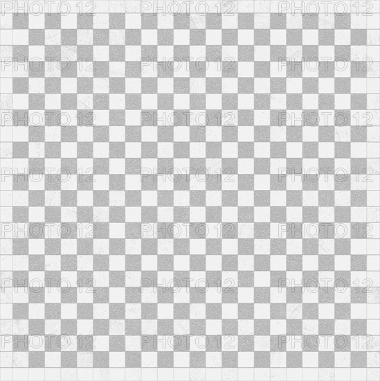 A symmetrical checkerboard pattern made of black and white tiles, creating a minimalistic and