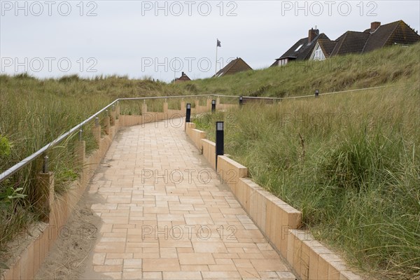 Beach promenade in Wittdün, North Sea coast, Amrum, North Sea island, North Frisia,