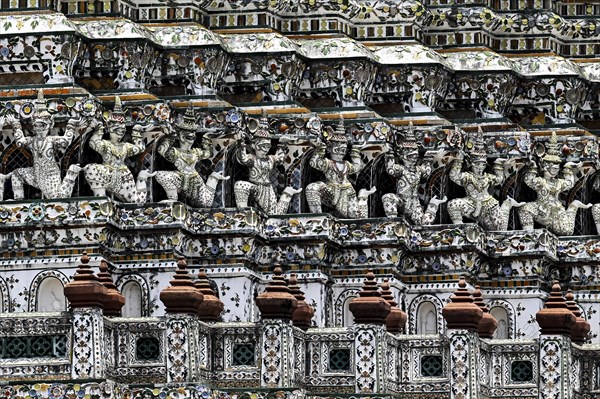 Thonburi-Pagode des Wat Arun, Bangkok, Thailand, Asia