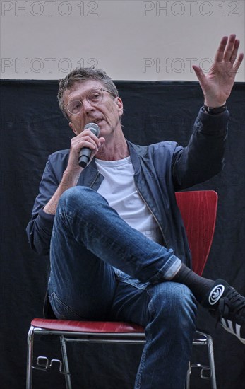 Germany, Berlin, 25.07.2024, Summer in the Courtyard, open-air film series with Knut Elstermann,