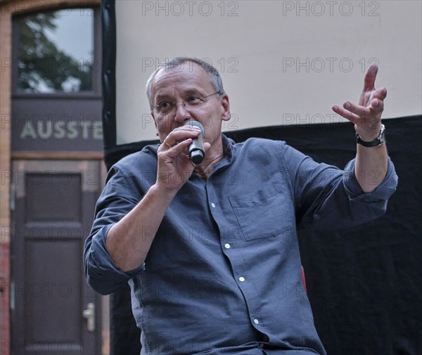 Germany, Berlin, 25.07.2024, Summer in the Courtyard, open air film series with Knut Elstermann