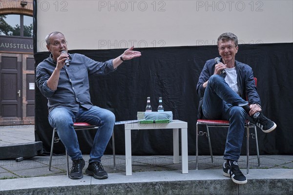 Germany, Berlin, 25.07.2024, Summer in the Courtyard, open-air film series with Knut Elstermann