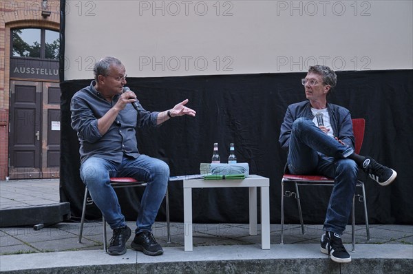 Germany, Berlin, 25.07.2024, Summer in the Courtyard, open-air film series with Knut Elstermann