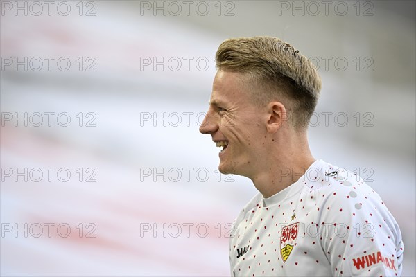 Chris Führich VfB Stuttgart (27) Portrait, MHPArena, MHP Arena Stuttgart, Baden-Württemberg,