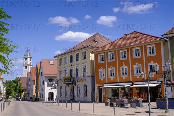 MarktstraÃŸe, Bad Wurzach, Upper Swabia, Swabia, Baden-Württemberg, Germany, Europe