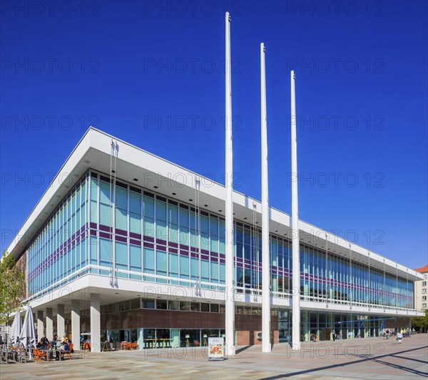 The Kulturpalast Dresden is a modernist GDR building by the architect Wolfgang HÃ¤nsch