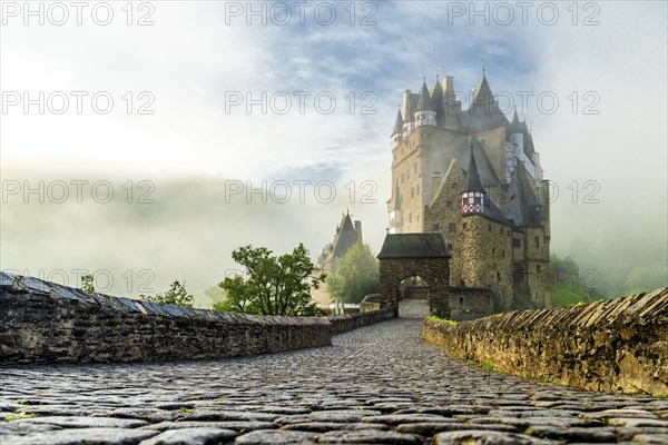 Castle Eltz in the region Volcanic Eifel, Rhineland Palatinate, Germany, Europe