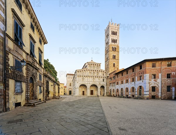 Cathedral, Cathedral di San Martino also Duomo di Lucca, Piazza San Martino, Lucca, Tuscany, Italy,