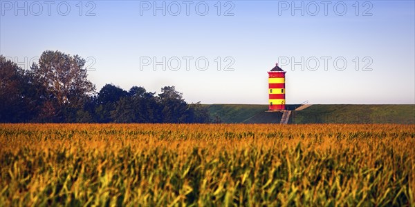 Pilsum Lighthouse, Pilsum, Krummhörn, East Frisia, Lower Saxony, North Sea, Germany, Europe