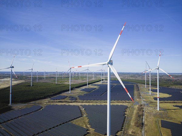 The energy parks in Schipkau are several wind and solar parks on the site of the former Klettwitz