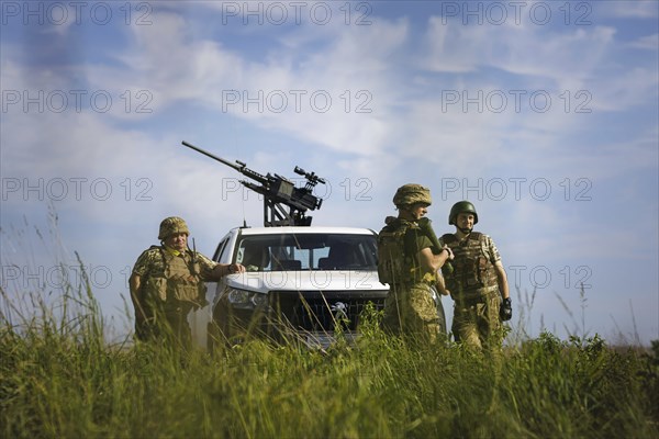 Annalena BÃ¤rbock (Alliance 90/The Greens), visits a Mobile Air Defence unit in Kyiv. Kyiv, 21 May