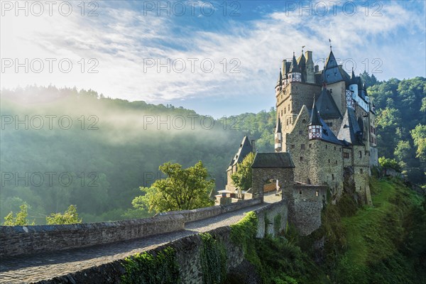 Castle Eltz in the region Volcanic Eifel, Rhineland Palatinate, Germany, Europe