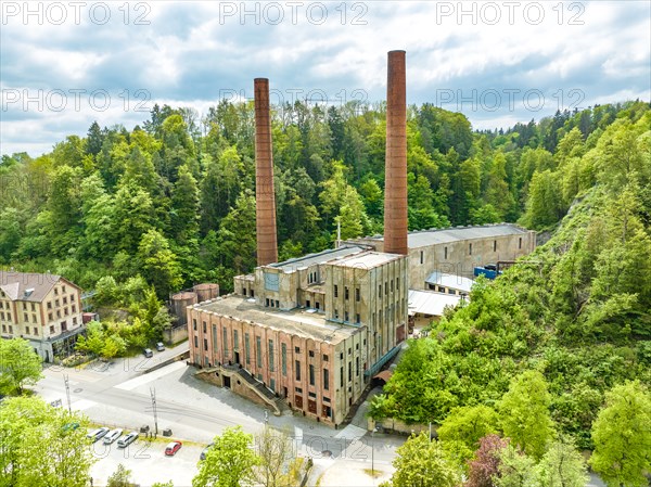 Lost Places Eventlocation Altes Kraftwerk im grünen Wald, Rottweil, Germany, Europe