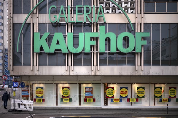 Galeria Kaufhof department stores' chain, logo, SALE, clearance sale, Stuttgart, KönigsstraÃŸe,