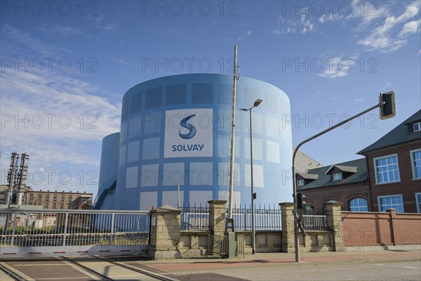 Solvay Chemicals, Köthensche StraÃŸe, Bernburg, Salzlandkreis, Saxony-Anhalt, Germany, Europe