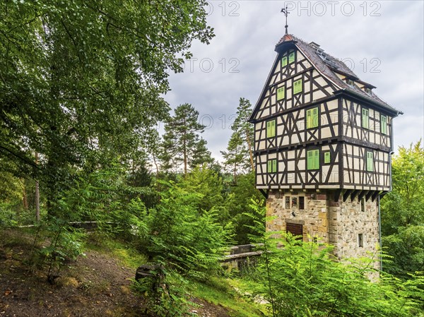 Hunting lodge Herzogstuhl near Rieseneck, Thuringia, Germany, Europe