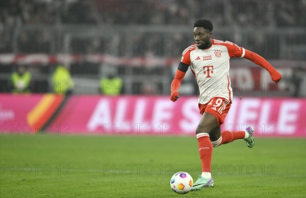 Alphonso Davies Bayern FC Munich FCB (19) Action Allianz Arena, Munich, Bavaria, Germany, Europe