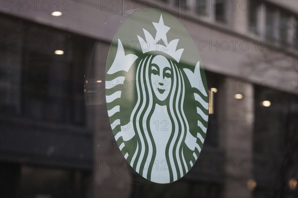 Starbucks logo from a cafe in Berlin, 27/03/2024