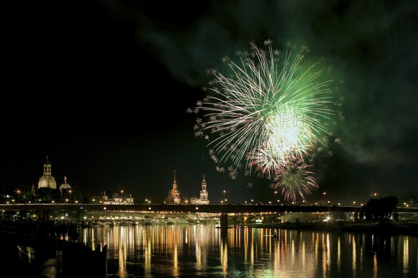 Breathtaking firework displays enchant the city skyline at night. Here is the big firework display