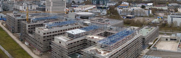 Construction site Flugfeld-Klinikum Böblingen, shell. The new hospital is set to replace the old