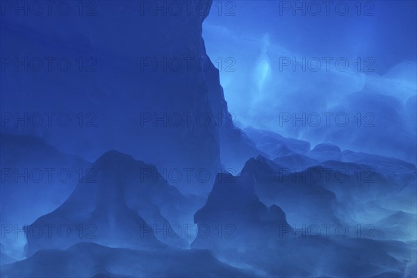 Denmark, Greenland, blue ice, ice landscape, Greenland, Denmark, North America