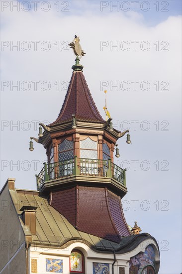 Riquet House with elephant heads. The Riquet & Co. AG was a company for the production and