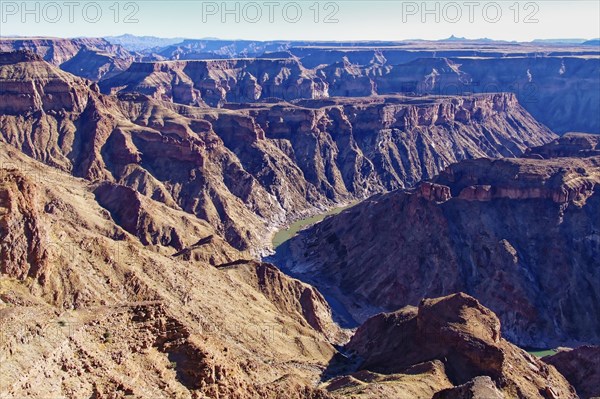 Canyons of the Fish River Canyon. The Fish River Canyon is part of the state-owned Ais-Ais
