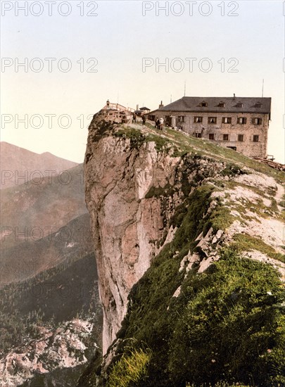 Schafberg, Hotel, Salzkammergut, Austria, around 1890, Historical, digitally restored reproduction